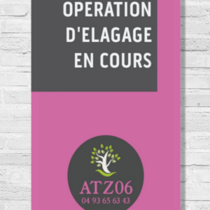 Banderole de chantier ELAGAGE 76x122