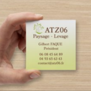 Carte de visite carré Gilbert Faque