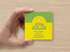 Carte de visite carré Pierre Faque V2