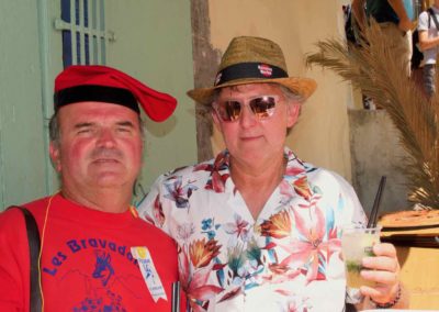 Phlippe Caboufique et Christian Clary Bravadaire 2022 à Péone